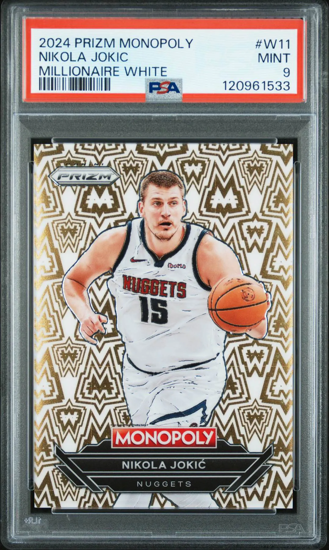 2024-25 Panini Prizm Monopoly Millionaire White #W11 — Nikola Jokić
