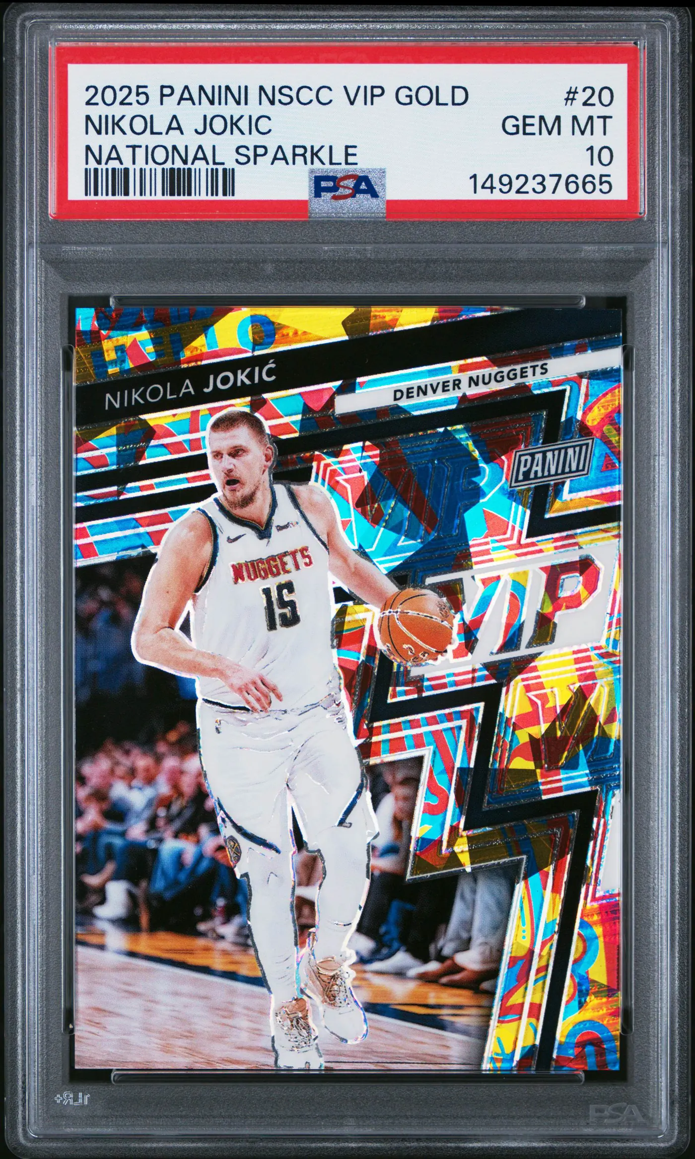 2025 Panini NSCC VIP Gold National Sparkle #20 — Nikola Jokić