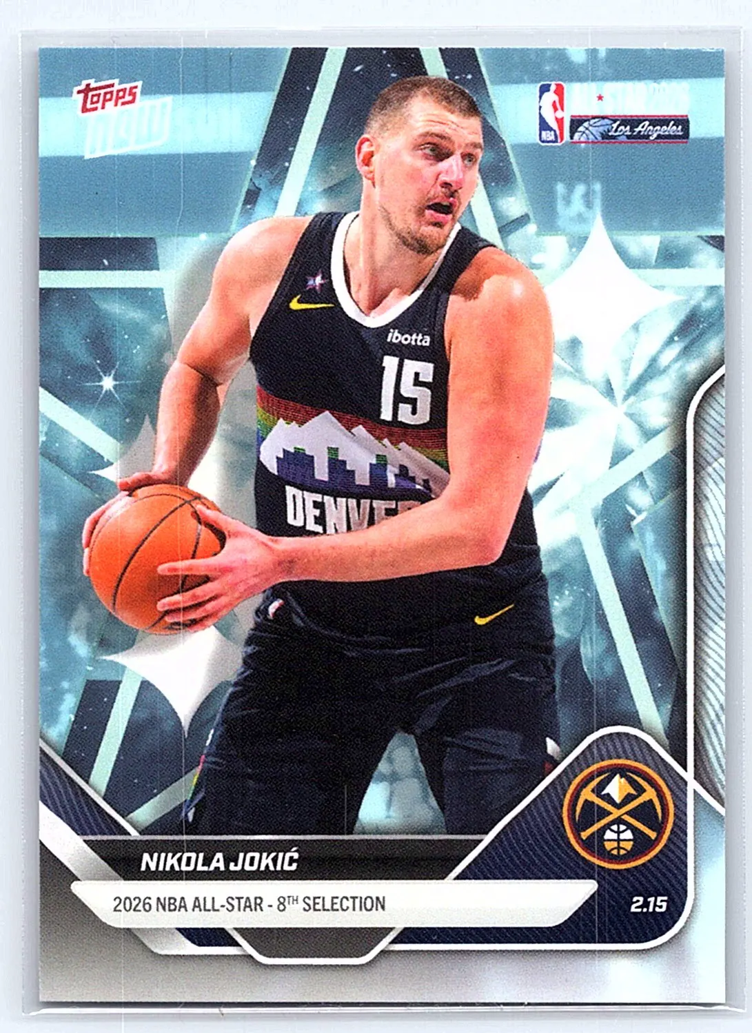 2025-26 Topps Now NBA All-Star #AS17 — Nikola Jokić, 2026 NBA All-Star, 8th selection