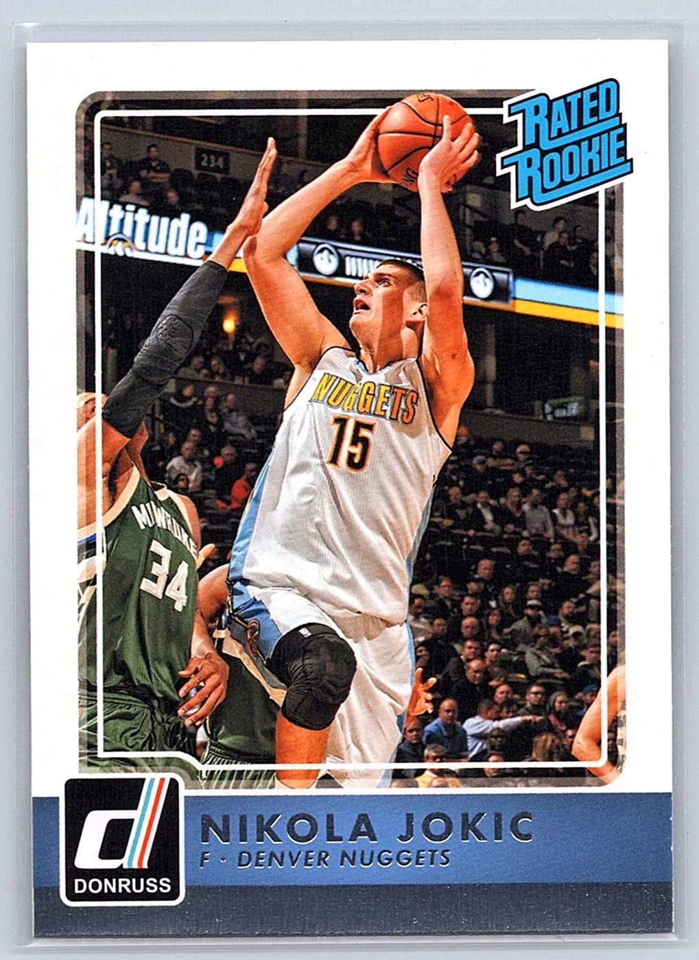 2015-16 Panini Donruss Rated Rookie #215 — Nikola Jokić