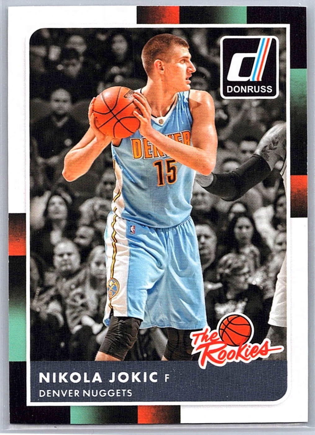 2015-16 Panini Donruss The Rookies #43 — Nikola Jokić, Denver Nuggets