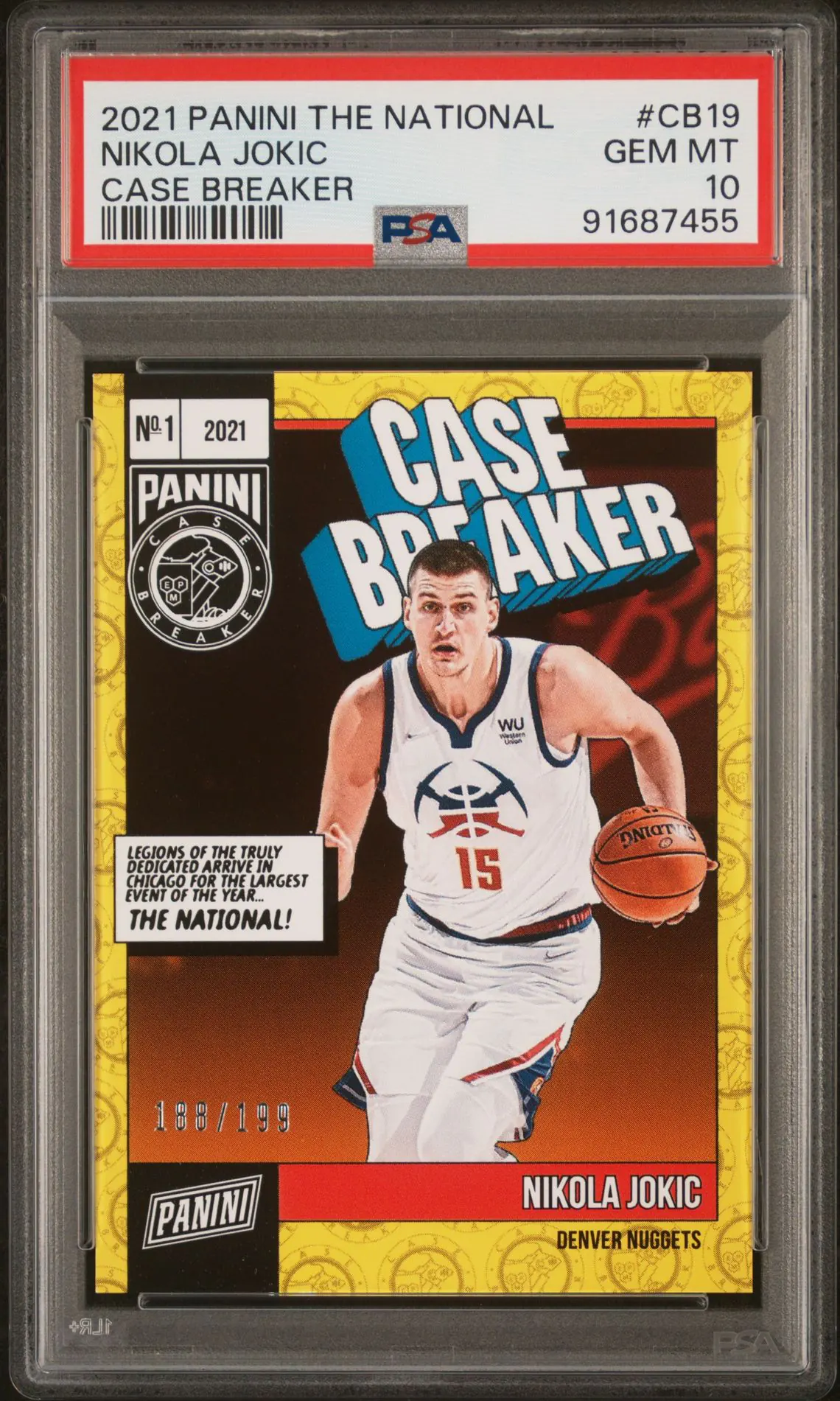 2021 Panini The National Case Breaker #CB19 — Nikola Jokić