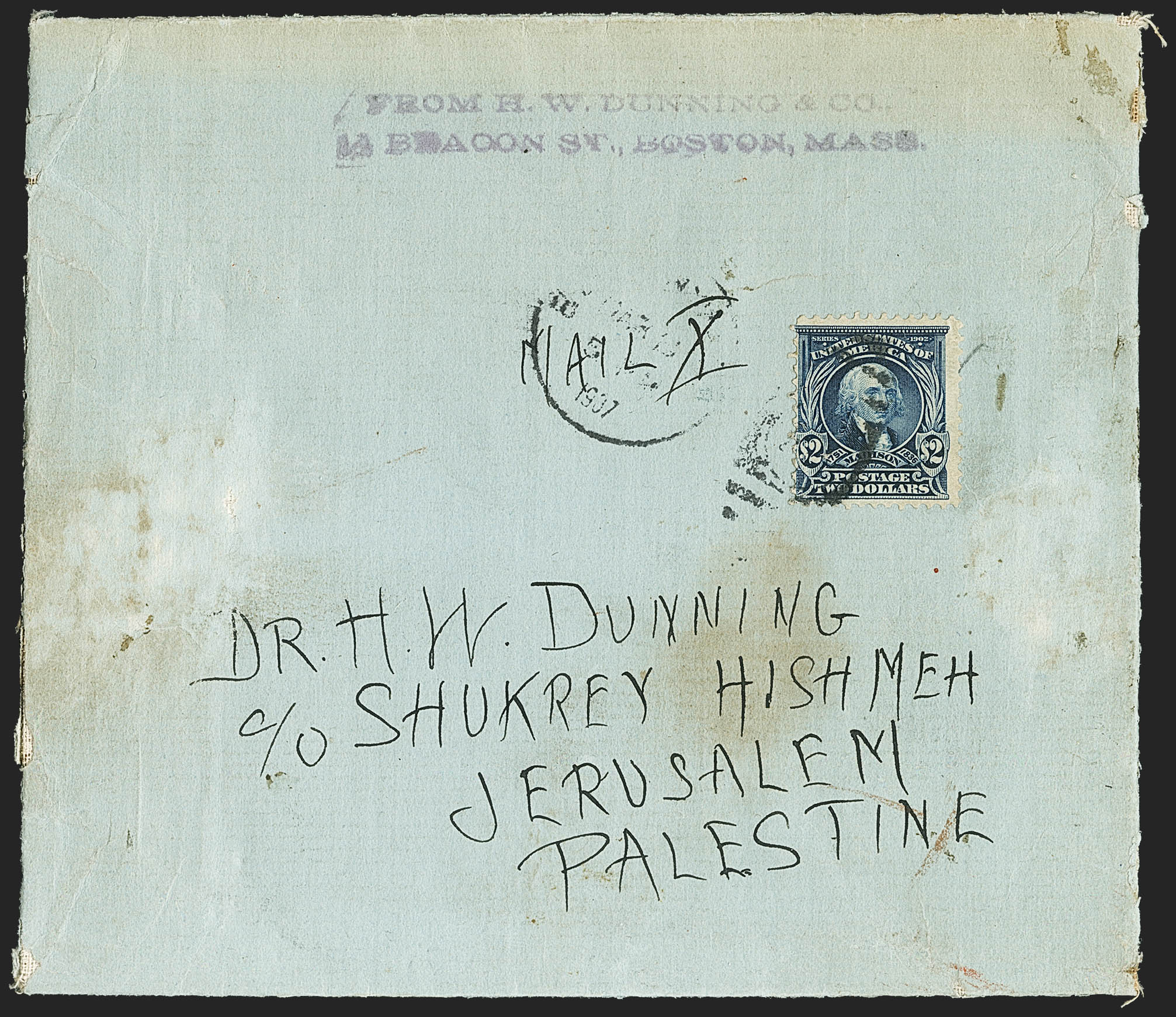 High value two dollar Madison stamp