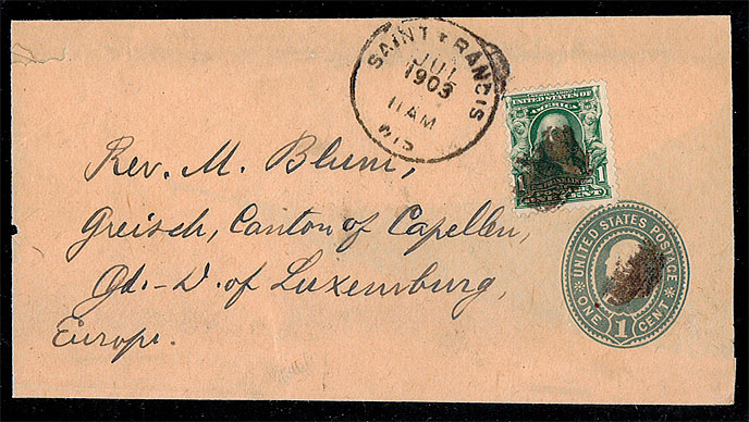 Cover mailed to an overseas destination